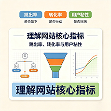 海南建站-理解网站核心指标：跳出率、转化率与用户粘性